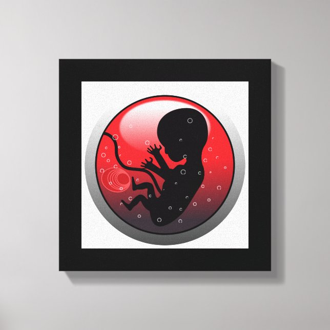 IMPRESSÃO EM TELA HUMAN BABY EMBRYO (Frente)