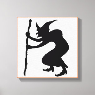 IMPRESSÃO EM TELA HUNCHBACK HALLOWEEN WITCH