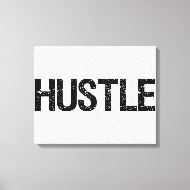 Impressão Em Tela Hustle (Frente)