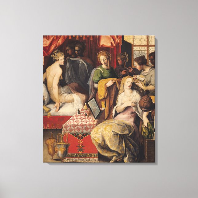 Impressão Em Tela Hyante e Climene em seu banheiro (Frente)