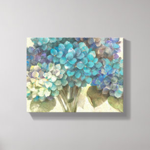 Impressão Em Tela Hydrangea de turquesa