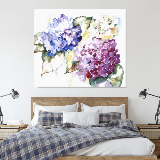 Impressão Em Tela Hydrangeas (Insitu(Quarto))