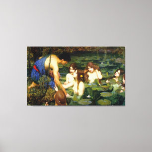 Impressão Em Tela Hylas e o ~ John William Waterhouse das ninfas