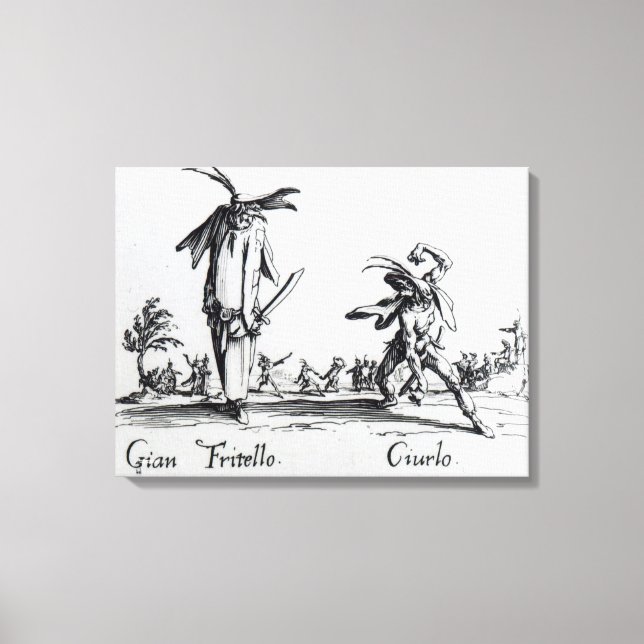 Impressão Em Tela I Balli de Spessanei ou Le Grande Chasse (Frente)