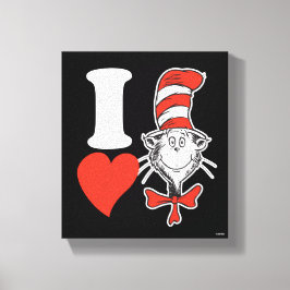 Impressão Em Tela I Heart Cat in the Hat