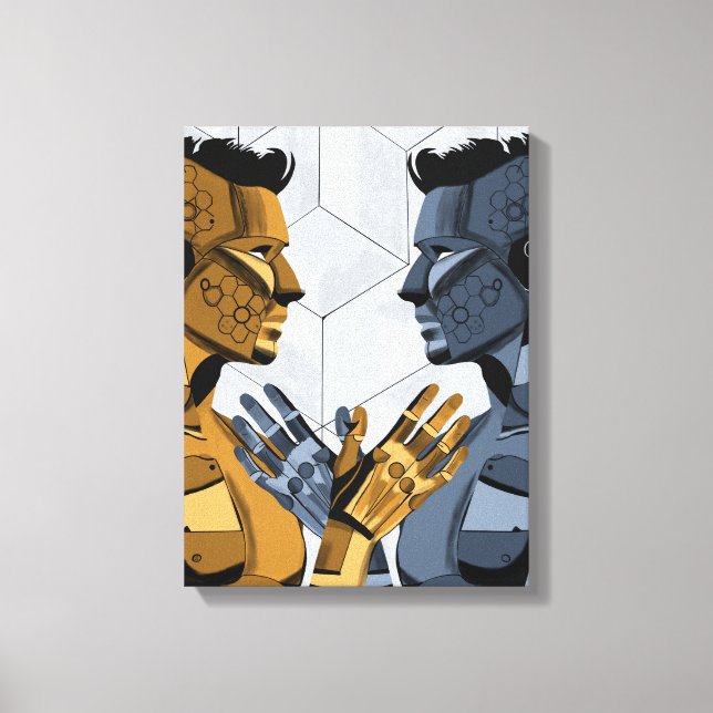 Impressão Em Tela I Saw Myself I A – Self Recognition Art (Frente)