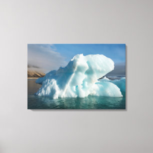 Impressão Em Tela Icebergue na Baía de Palander, Noruega