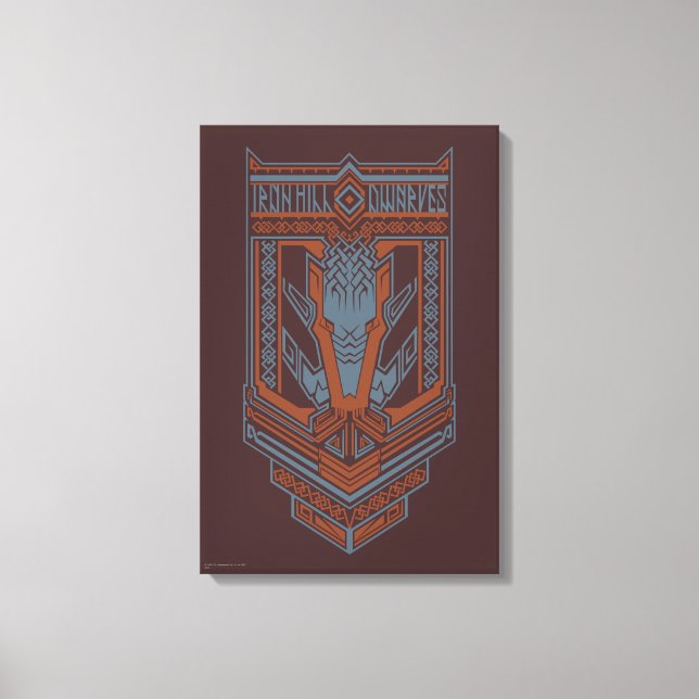 Impressão Em Tela Ícone do Escudo Ironhill Dwarves (Frente)