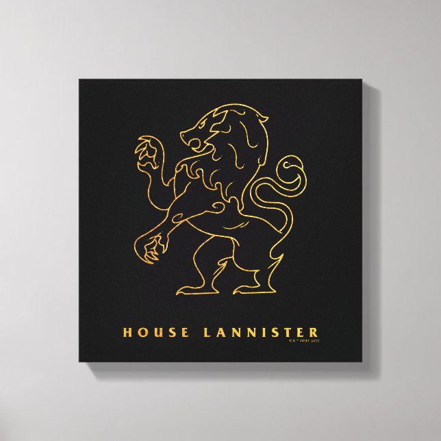 Impressão Em Tela Ícone Lannister da Casa (Frente)