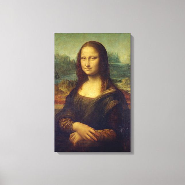 Impressão Em Tela Iconic Leonardo da Vinci Mona Lisa (Frente)