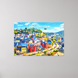 Impressão Em Tela Idar-Oberstein, Alemanha - Cidade Colorida