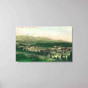 Impressão Em Tela Ideia aérea da estação da erva daninha na base 