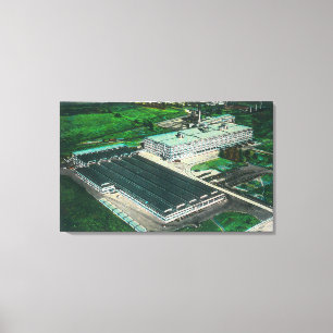 Impressão Em Tela Ideia aérea da fabricação do Goodyear-Zepelim