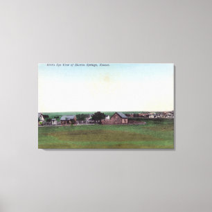 Impressão Em Tela Ideia aérea dos primaveras de TownSharon, KS