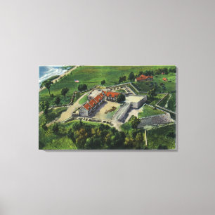 Impressão Em Tela Ideia aérea oriental das terras do forte