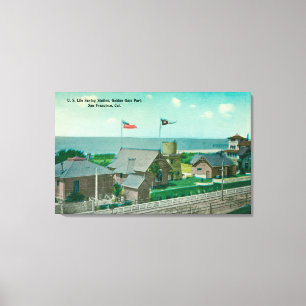 Impressão Em Tela Ideia da estação das poupanças de vida dos E.U.