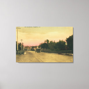 Impressão Em Tela Ideia de um Modelo-T Ford no bulevar