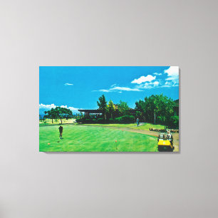 Impressão Em Tela Ideia de um verde no golfe real de Kaanapali