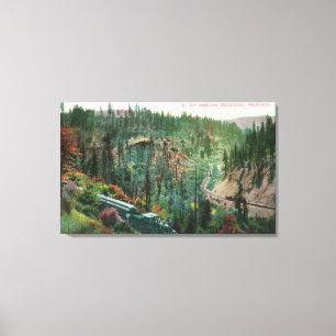 Impressão Em Tela Ideia do laço da estrada de ferro