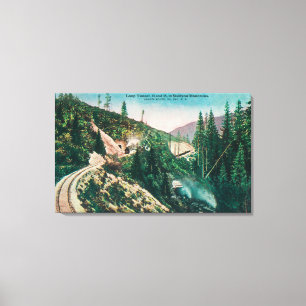 Impressão Em Tela Ideia do laço pacífico do sul Tunne da estrada d