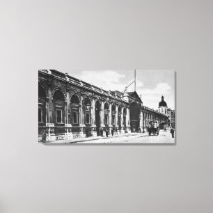 Impressão Em Tela Ideia do mercado de carne de Smithfield, c.1905