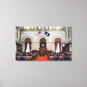 Impressão Em Tela Ideia interior da câmara de Senado do Capitólio 