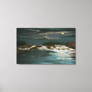 Impressão Em Tela Ideia norte da ponte das quedas na noite