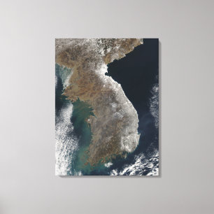 Impressão Em Tela Ideia satélite da queda de neve