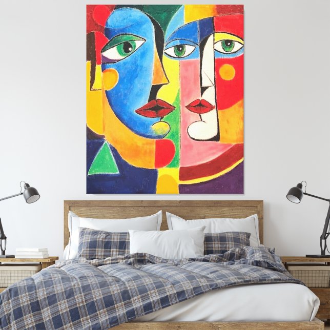 Impressão Em Tela Identidades Entrelaçadas (Insitu(Quarto))