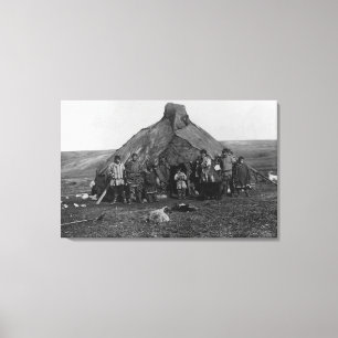Impressão Em Tela Iglu Eskimo perto de Nome, fotografia de Alaska