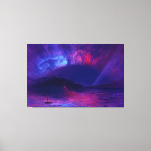 Impressão Em Tela IGREJA DE EDWIN LIBERDADE - Aurora Borealis (1865)