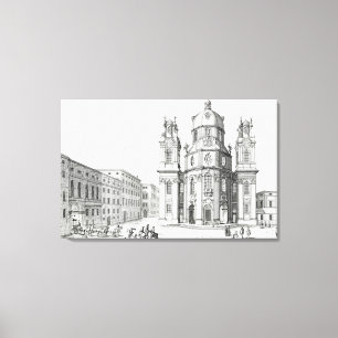 Impressão Em Tela Igreja de Notre Dame, Salzburg, Áustria, 'de