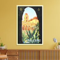 Igreja de Palermo na Itália, Arte de Poster de Via