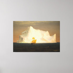 IMPRESSÃO EM TELA IGREJA FRANCESA DE EDWIN - ICEBERG - 1891 -