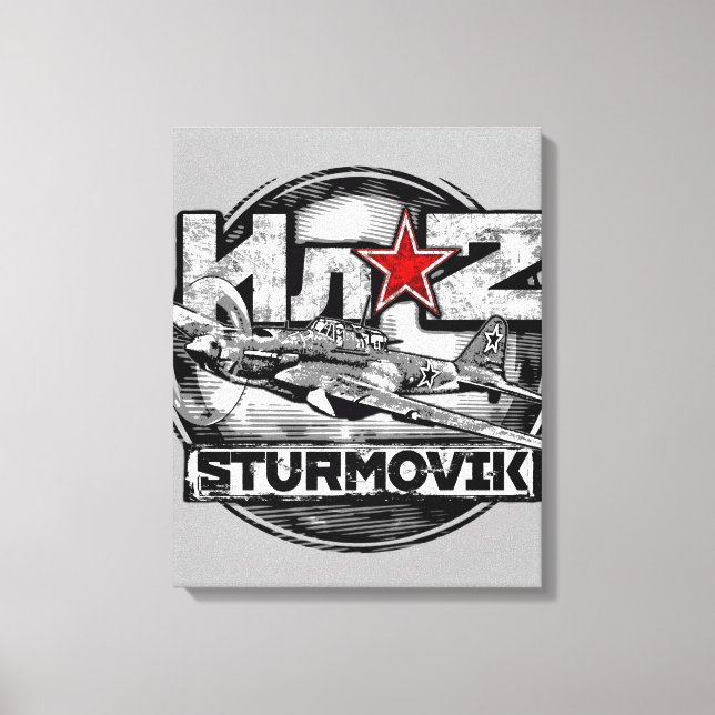 Impressão Em Tela Il-2 Shturmovik (Frente)