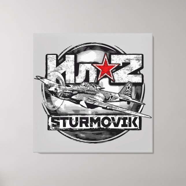 Impressão Em Tela Il-2 Shturmovik (Frente)