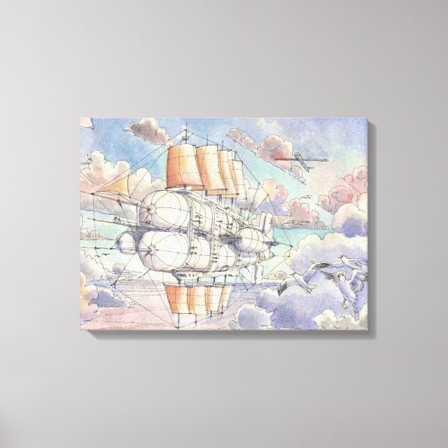 Impressão Em Tela Il Veliero Volante (Frente)