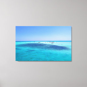 Impressão Em Tela Ilha Branca no Mar Vermelho