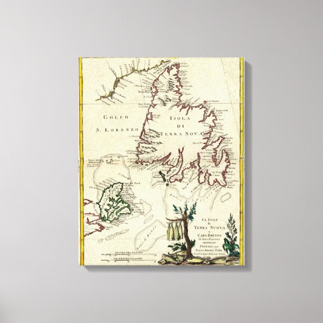 Impressão Em Tela Ilha Cape Breton, Terra Nova (Frente)