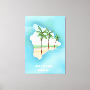 Impressão Em Tela Ilha Grande do Havaí