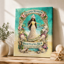 Ilha Ninfa Arte Fantasia Espiritual Tropical Ocean