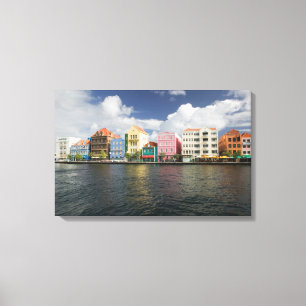 Impressão Em Tela Ilhas ABC, CURAÇAO, Willemstad: Frente Marítima