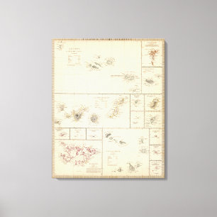 Impressão Em Tela Ilhas atlânticas