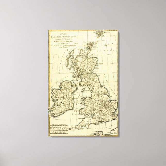 Impressão Em Tela Ilhas Britânicas (Frente)