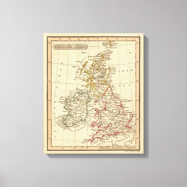 Impressão Em Tela Ilhas Britânicas 4 (Frente)