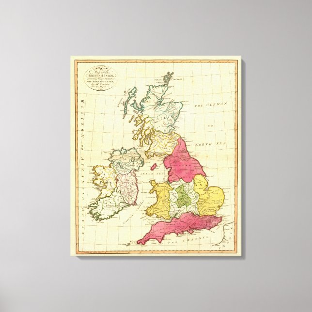 Impressão Em Tela Ilhas Britânicas 5 (Frente)