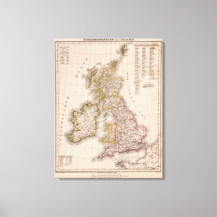 Impressão Em Tela Ilhas britânicas, Inglaterra, Ireland