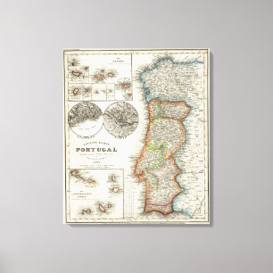 Impressão Em Tela Ilhas de Portugal e de Cabo Verde