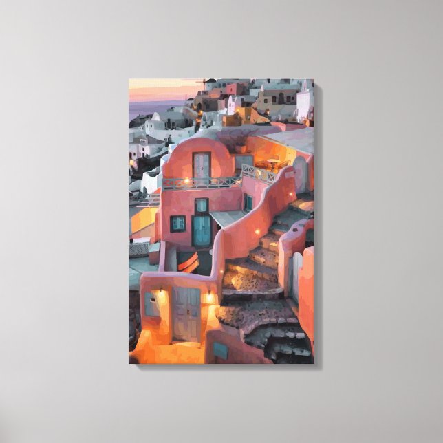 Impressão Em Tela Ilhas gregas (Frente)