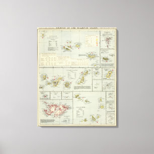 Impressão Em Tela Ilhas, Oceano Atlântico